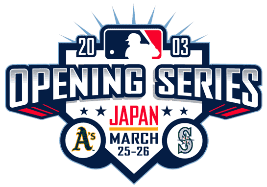 MLB Opening Day 2003 Special Event Logo t shirts iron on transfers